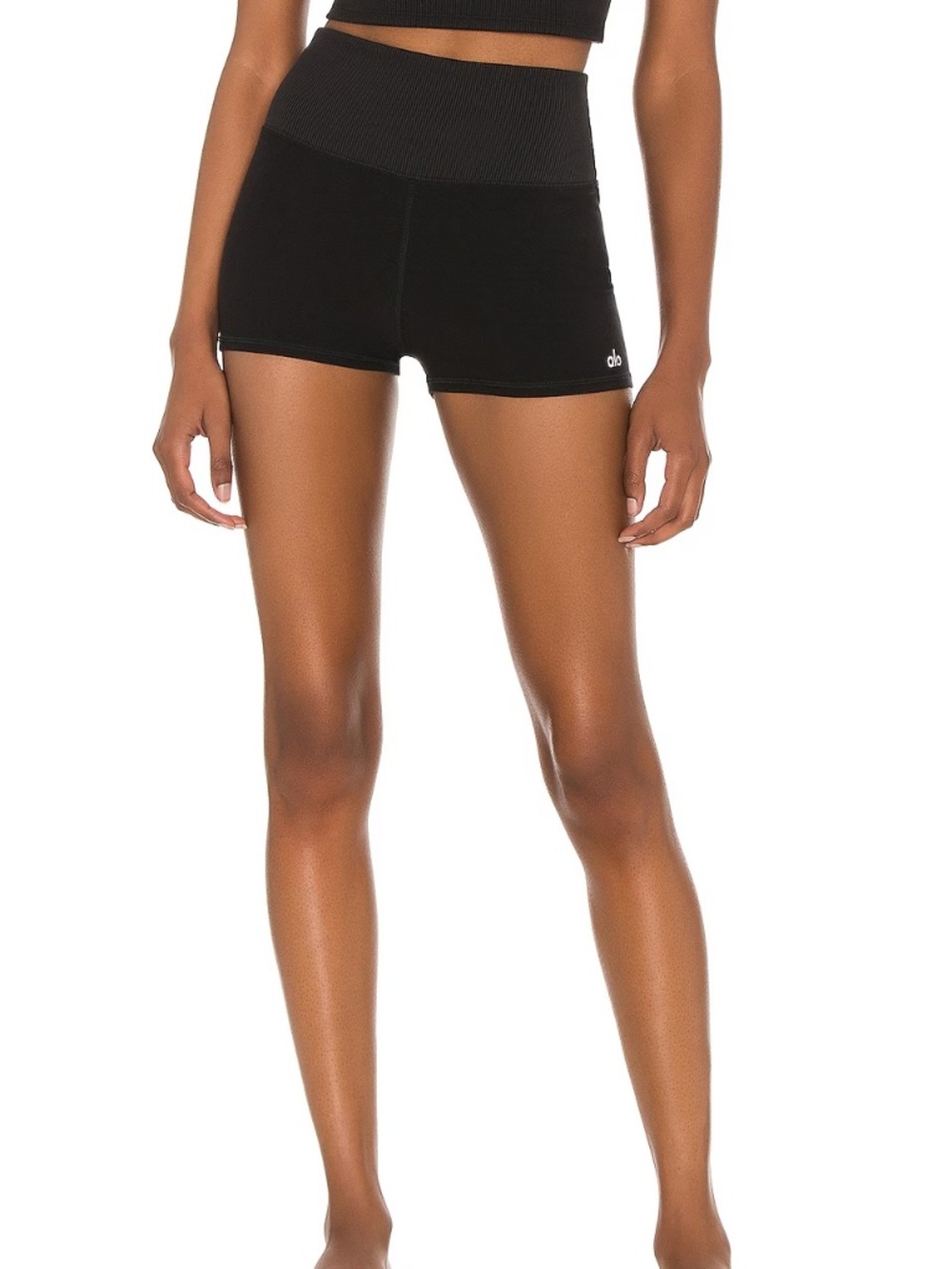Alo Alosoft Aura Short in Black XXS MSRP $56